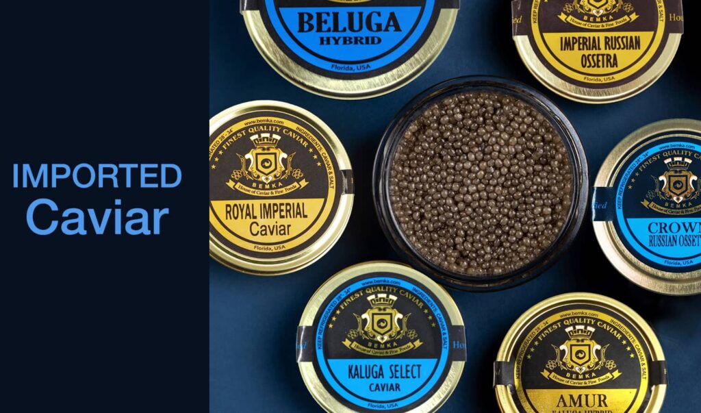 Beluga Hybrid Caviar - Malossol, Farm Raised