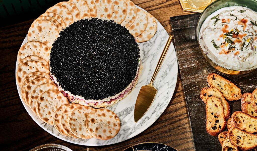 four layer caviar dip